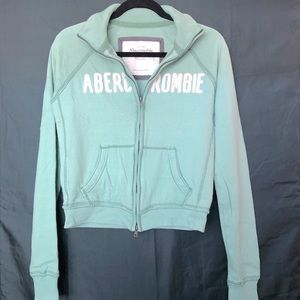Abercrombie Mint Green Full Zip Jacket